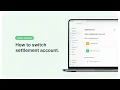 Zeller Tutorials How to switch settlement account