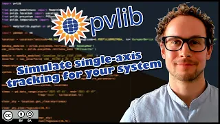 pvlib python 12 Single-axis tracking