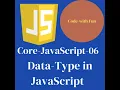 JavaScript Data Types Tutorial in Hindi Urdu