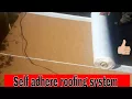 Self Adhere Roofing for flat roofs SBS Peel and Stick ruberoid roofing anyone can do it