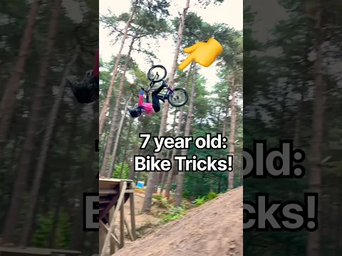 Age 7: Bike Tricks 🤯