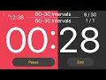 30 x 60 seconds - 30 seconds intervals by Interval Timer X Workout Timer app