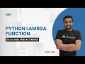 Python Lambda Function Data Analysis in 3 Weeks Arpit Jain GeeksForGeeks Python