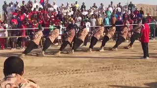 مسابقة شد الحبل في الجيش السلطاني الع ماني على مستوى وحدات الجيش الفرقة الموسيقية جوهم قوي دندنها