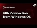 Lagu CYBER RANGES VPN Connection from Windows OS