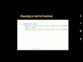 Function part 7-passing list tuple string and dictionary to a function