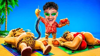 TROLANDO MEU TIO E A RAPARIGA DA MUIÉ DELE NA PRAIA 🏖️