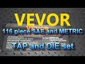 VEVOR 116 piece Tap and Die set tool review