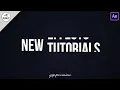 Text Shifting After Effects Text Animations After Effects Tutorial No Plugins GSP Creations
