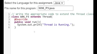 NPTEL Week 06 Programming Assignment 3 Programming in Java