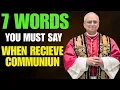 Download Lagu 💥Paus Leo XIV onthult: Deze 7 WOORDEN tijdens de communie laten de Goddelijke genaden los! (Verbo...