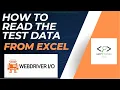 How to read the data from Excel in WebDriverIO