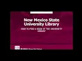 How to find a book using the NMSU library website