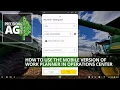 Using the Mobile Version of Work Planner in the John Deere Operations Center