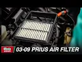 How To Change the Air Filter In A 2003 to 2009 Toyota Prius