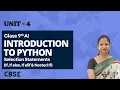 Class 9 Artificial Intelligence Unit 4 Introduction to Python - Selection Statements In Hindi