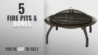 Top 10 Fire Pits Bowls 2018 AmazonBasics Portable Folding Fire Pit 66 cm