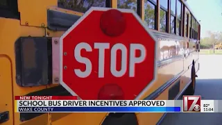 Wake school board increases pay for bus drivers