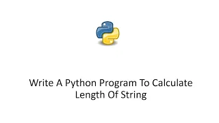 write a python program to calculate the length of a string