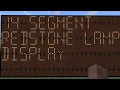 14 Segment Redstone Lamp Display Tutorial Minecraft