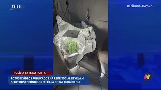 Fotos e vídeos em rede social expõem segredo oculto em casa de Jaraguá do Sul