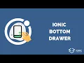 How to Create an Ionic Bottom Drawer with Gestures