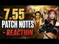 7 55 Patch Notes Full Read Reaction North Horn Phantom Weapons