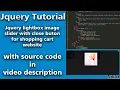 Class 8 Custom Lightbox Slider Best Jquery Tutorial Jquery Tutorial for Beginners Niklix Tut