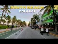 Driving Miami South Beach Ocean Drive 4K