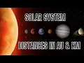 Our Solar System Distances In Kilometers AU
