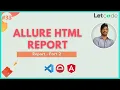How to create HTML Report Allure Report Protractor Tutorial LetCode