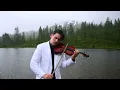 🎻 Et Si Tu N'Existais Pas (Joe Dassin) Cinematic Violin Cover in the Rain | Mount Baker - DAVID BAY