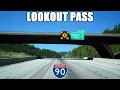 2K22 EP 85 Interstate 90 West Missoula Montana to Mullan Idaho Driving over Lookout Pass