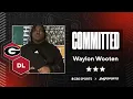 WATCH 3-star Waylon Wooten Commits to Georgia No 6 DL in GA