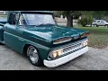 static dropped 1960 Chevrolet Apache 10 stepside OL GREEN