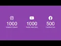 Responsive Number Counting Animation HTML CSS JavaScript Counter
