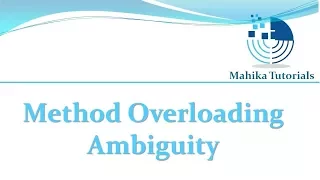 Core Java 26 - Method Overloading And Ambiguity