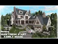 BLOXBURG Huge Fresh Start Family House Speedbuild Roblox House Build