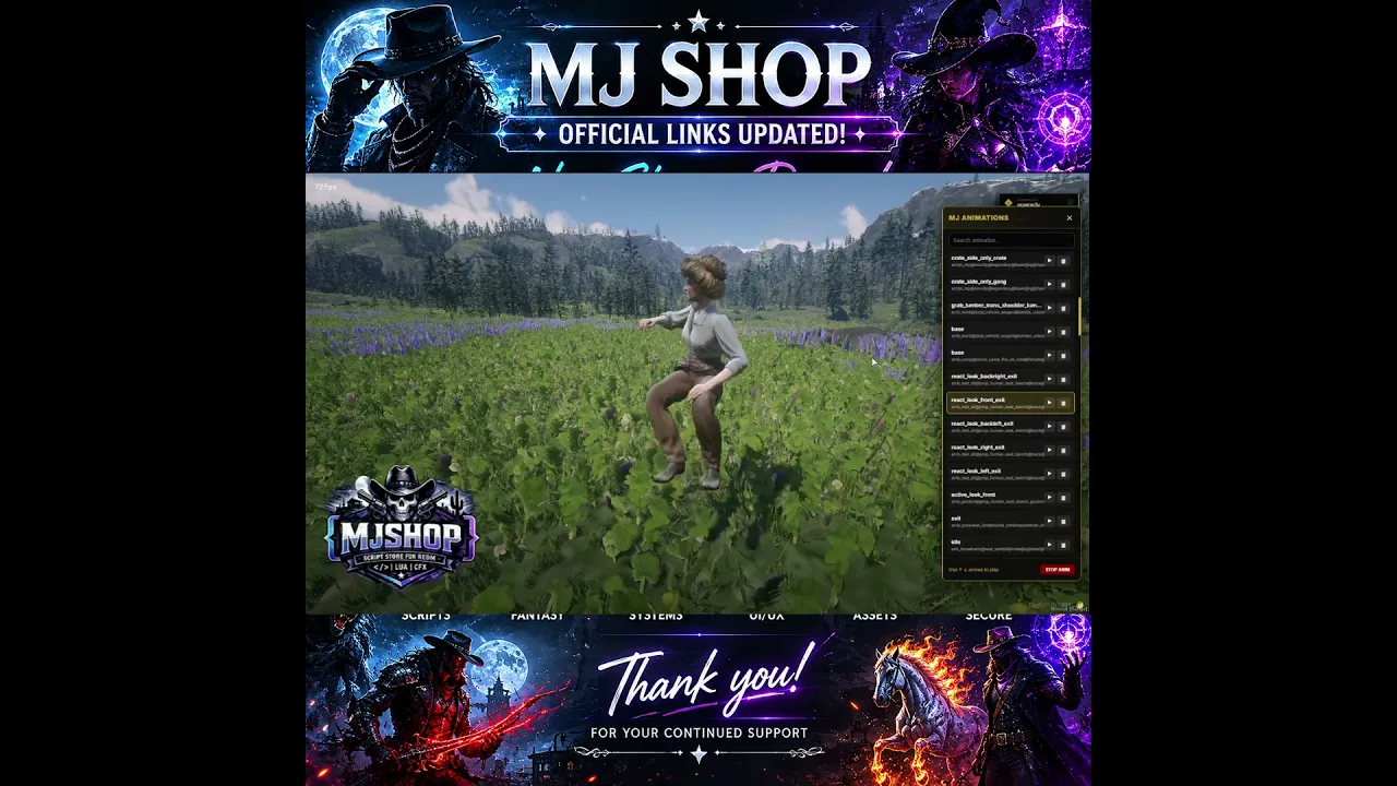 MJ-Animations UI Menu