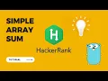Easy Latihan Hackerrank - Simple Array Sum Pakai Golang Bahasa Indonesia
