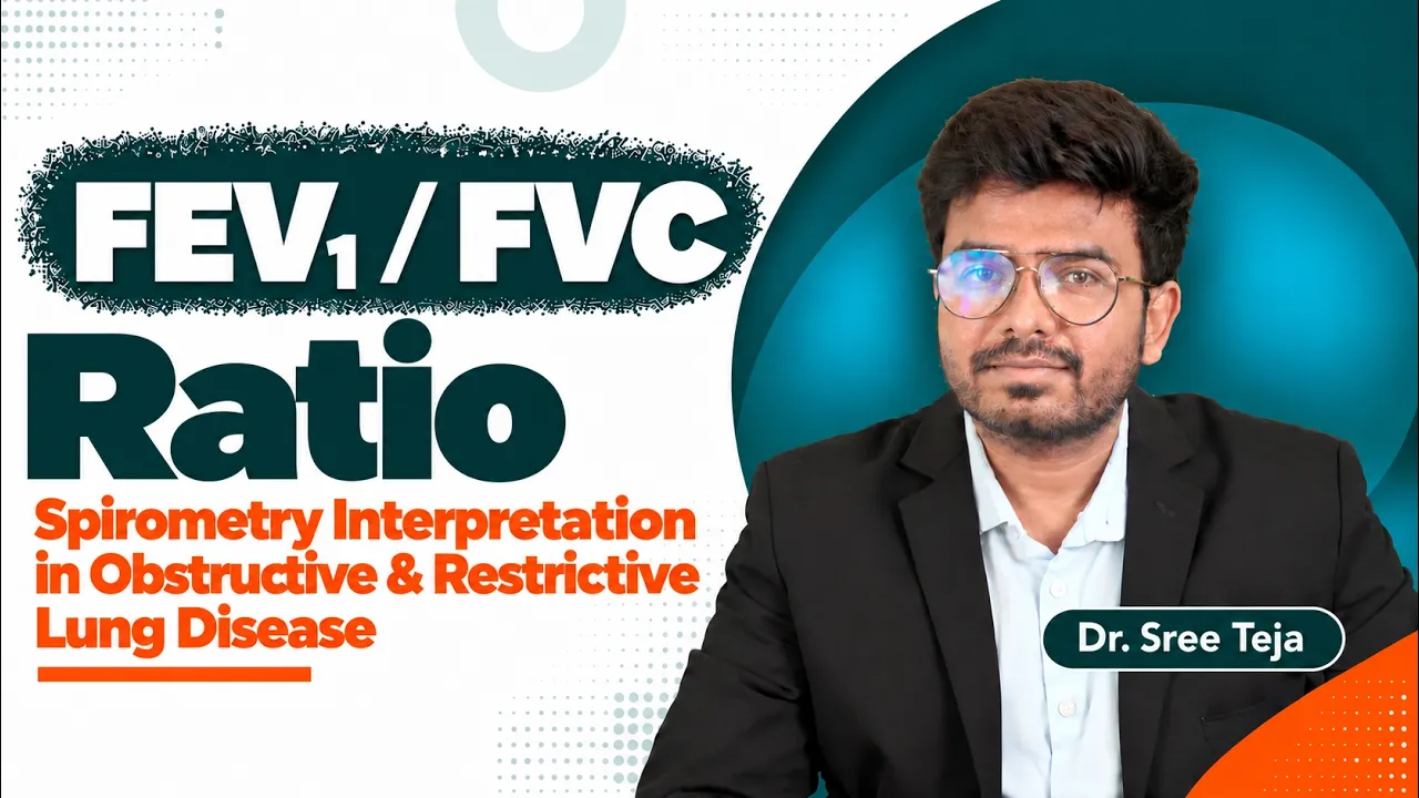 8. FEV₁ / FVC Ratio 🫁 Spirometry Interpretation in Obstructive & Restrictive Lung Disease | USMLE