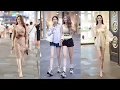 Download Lagu ✨ Chinese girl street fashion outfits style || China style || Shanghai night🎶