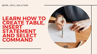 How to fast Create table Insert statement and select command SQL Server tutorial for beginners
