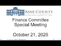 KC Finance Committee Special Meeting October 21 2025