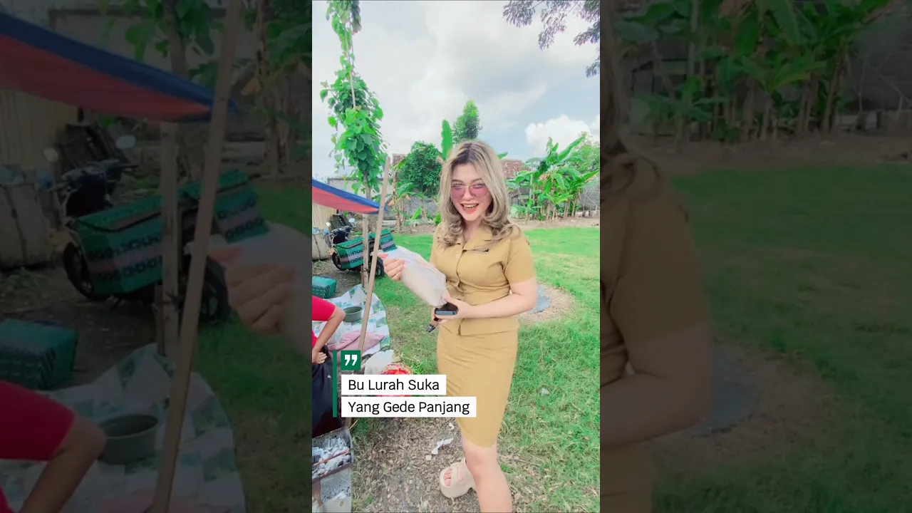 Bu lurah suka yang gede