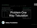 Problem-One Way Tabulation Math Lecture Sabaq pk