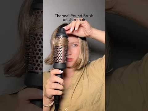 Thermal Round Brush on Short Hair! | Milabu