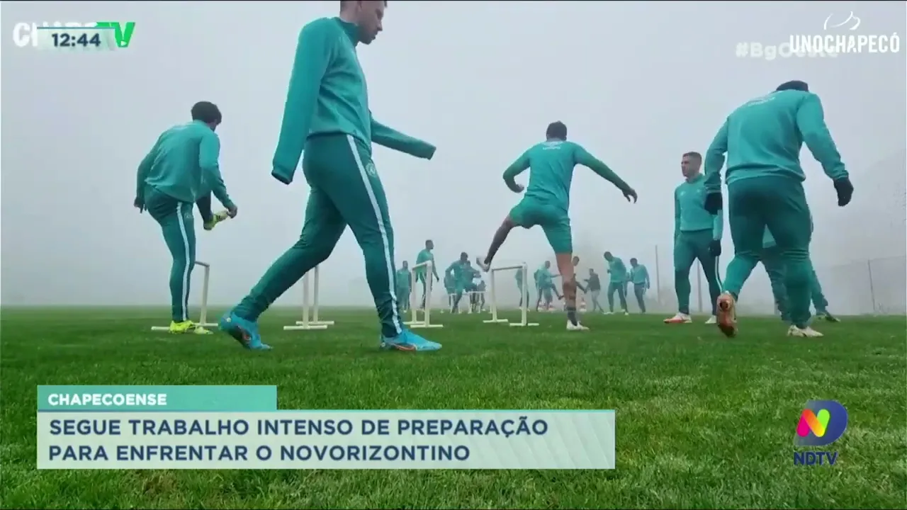 Chapecoense segue trabalho intenso de preparação para enfrentar o Novorizontino