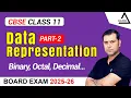 Data Representation Number System Conversion Class 11 CS Binary Octal Decimal Hexadecimal
