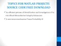 MATLAB PROJECTS SOURCE CODE FREE DOWNLOAD
